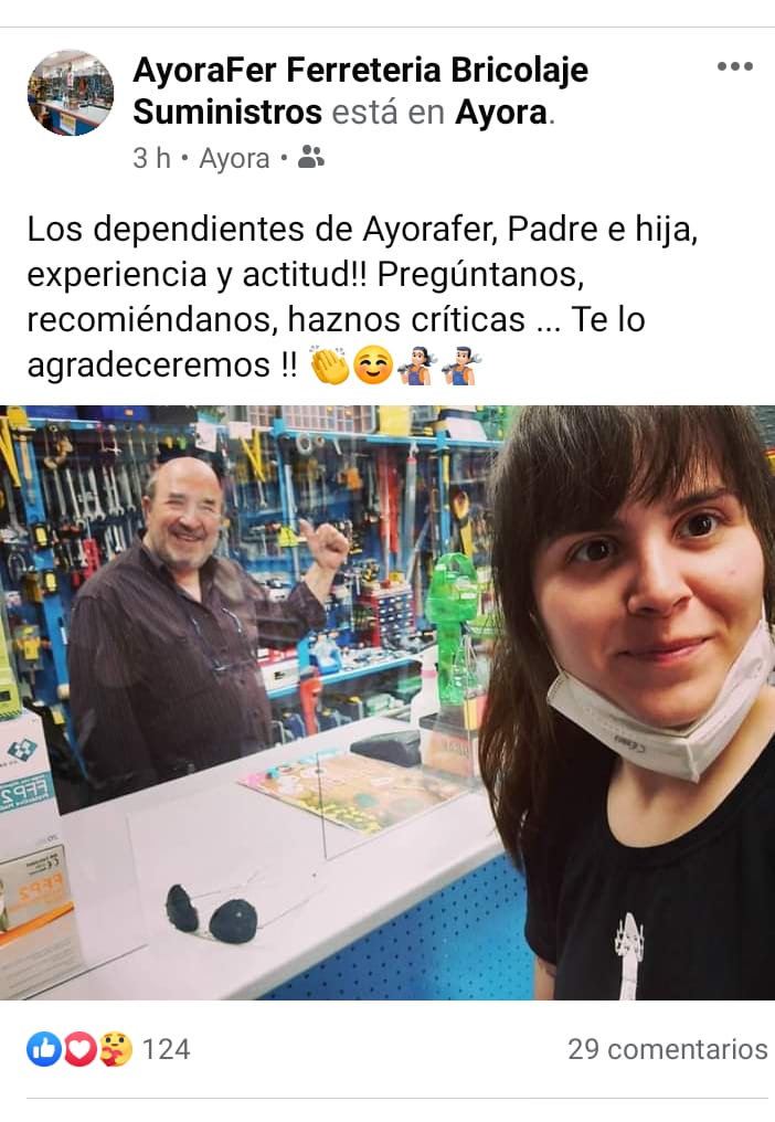 Ferretería Ayorafer en redes sociales